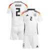 Maglia ufficiale Germania Antonio Rudiger 2 Casa Euro 2024 per Bambino